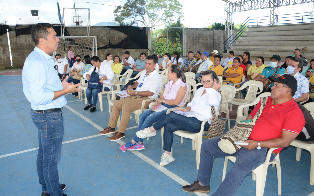 Gobierno departamental del Cesar y autoridades indígenas de Pueblo Bello, analizaron avance del PAE en el municipio